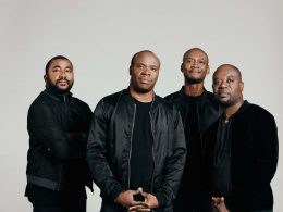 Goude, A'salfo, Tino et Manadja, le Magic System au complet lors d'une séance photo Crédit image: ©Warner Music